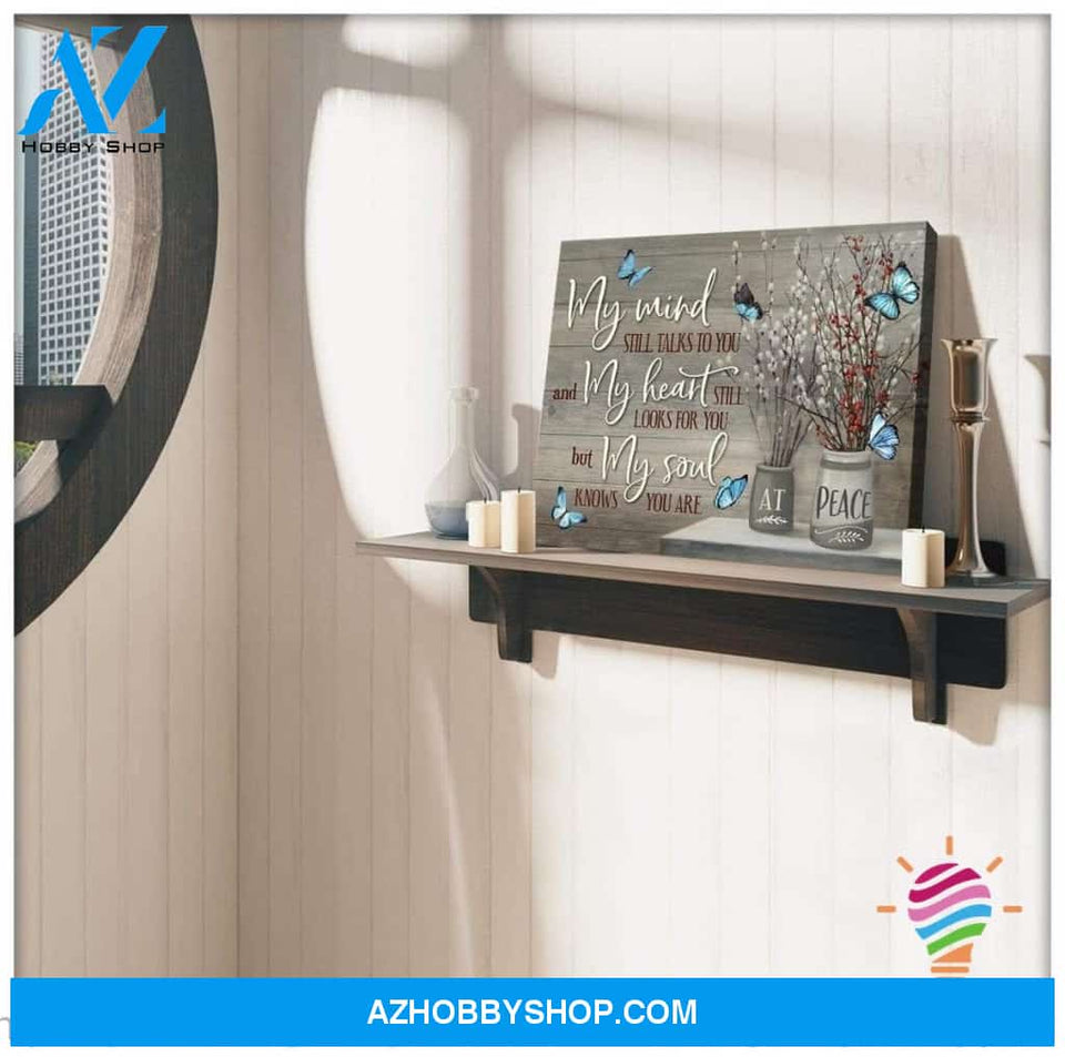 Gift For Butterfly Lover My Mind Butterfly Wall Art Canvas