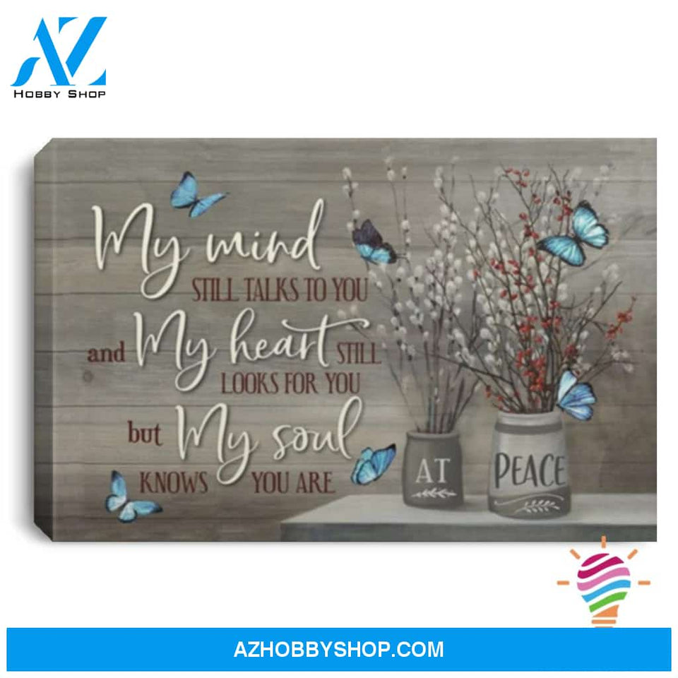 Gift For Butterfly Lover My Mind Butterfly Wall Art Canvas