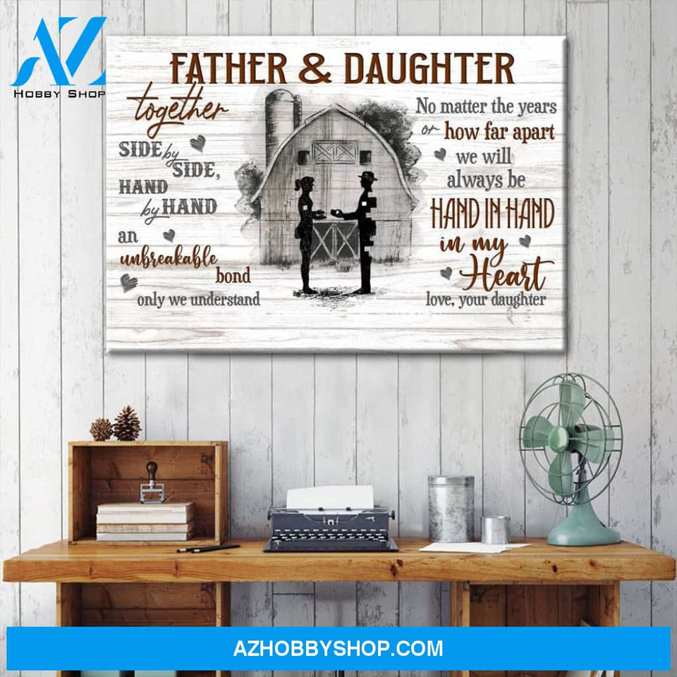 Gift For Dad From Daughter Country Life Barn Canvas