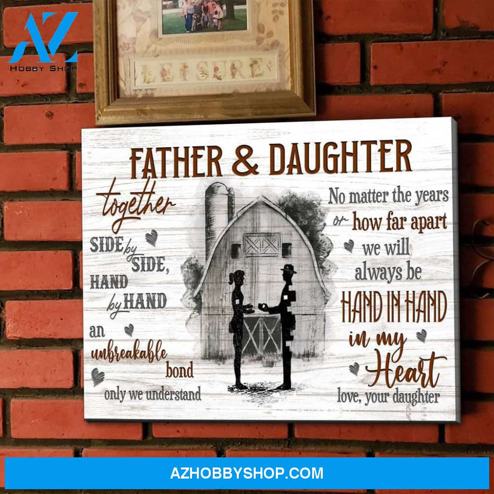 Gift For Dad From Daughter Country Life Barn Canvas