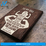 Gift For Dad From Daughter The Legend Dad Canvas