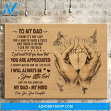 Gift For Dad Gift From Daughter To Dad Canvas
