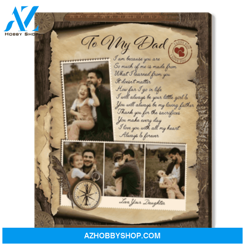 Gift For Dad From Daughter To My Dad Family Photo Collage