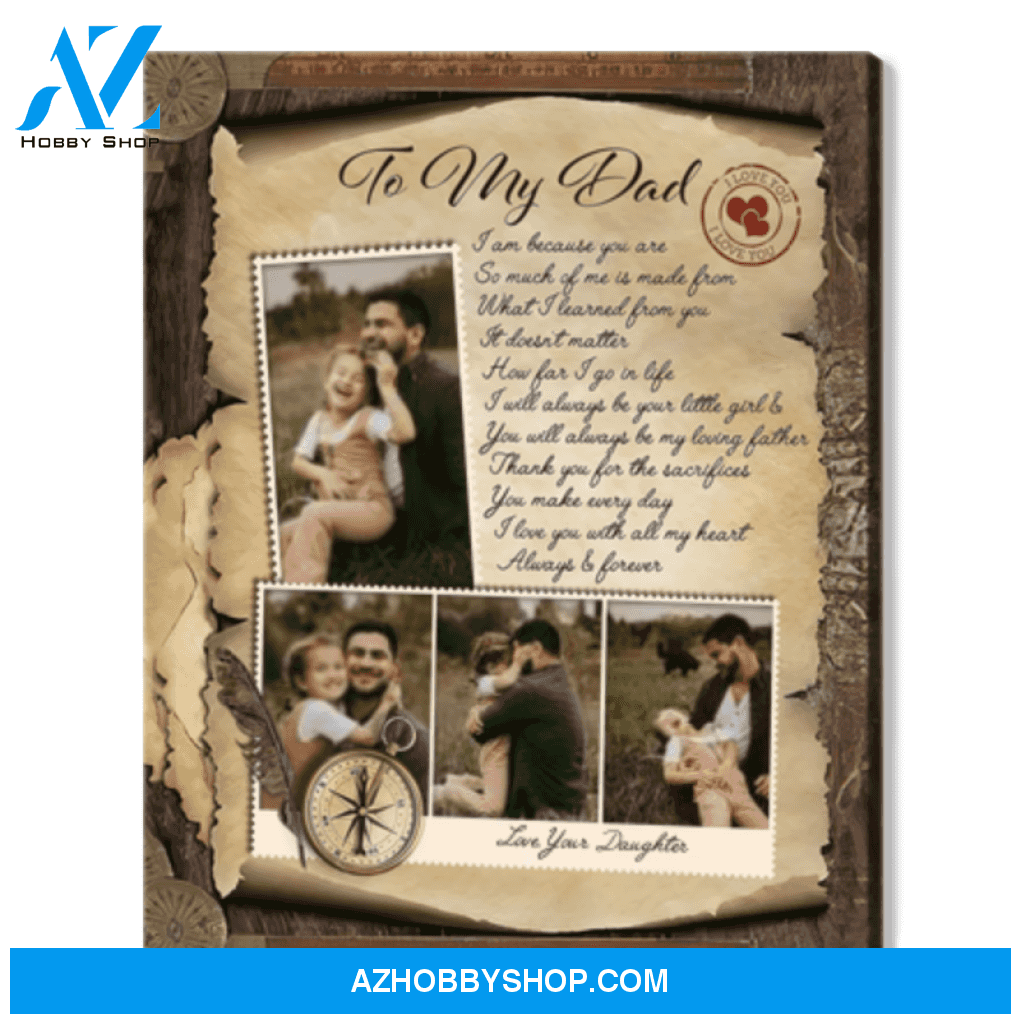 Gift For Dad From Daughter To My Dad Family Photo Collage