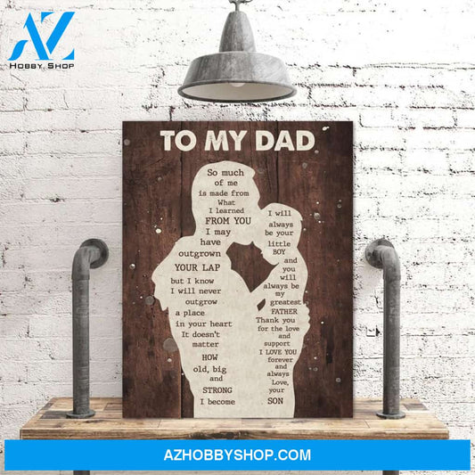 Gift For Dad From Son I Learned Canvas
