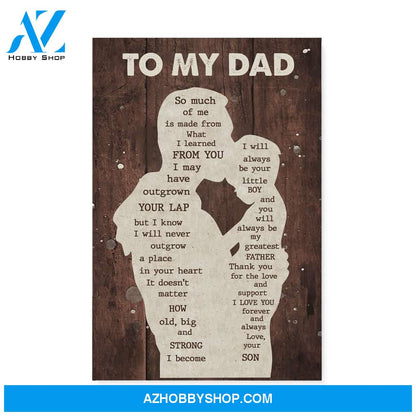 Gift For Dad From Son I Learned Canvas