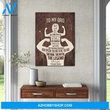 Gift For Dad From Son The Legend Dad Canvas