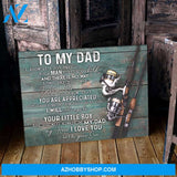 Gift For Dad From Son You Are Appreciated Fishing Canvas
