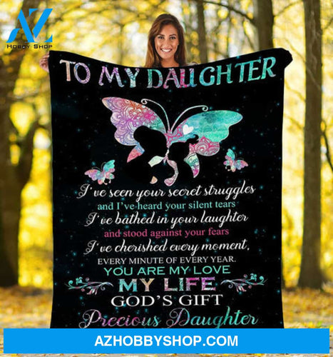 Gift For Daughter Blanket, Butterfly To my Daughter Butterfly You Are My Love My Life - Love From Mom