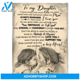 Gift For Daughter Blanket, Daugher Blanket From Mom To My Daughter I Never Knew How Much Love Daughter And Mom Blanket