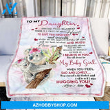 Gift for Daughter Blanket, Mom To Daughter I Believe In You Koala