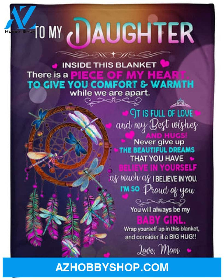 Gift For Daughter Blanket, To My Daughter I'm So Proud Of You Fleece Blanket