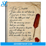 Gift For Daughter Blanket, To My Daughter Letter Love Fleece Blanket