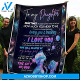 Gift For Daughter Blanket, To My Daughter Motherhood The Gift Of You Gift From Mama Fleece Blanket
