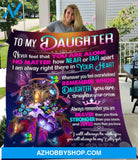 Gift For Daughter Blanket, To My Daughter Never Feel That You Are Alone, Love From Mom, Butterflies Dreamcatcher