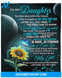 Gift For Daughter Blanket, To My Daughter You Were The First One To Know What My Heart