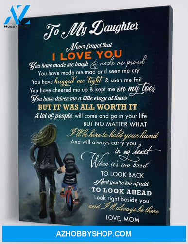 Gift For Daughter - From Mom - Framed Canvas MD117