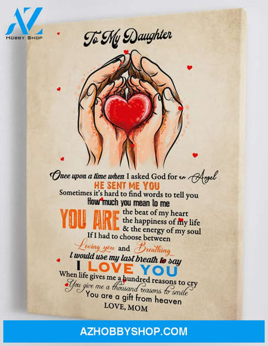 Gift For Daughter From Mom - Framed Canvas MD076