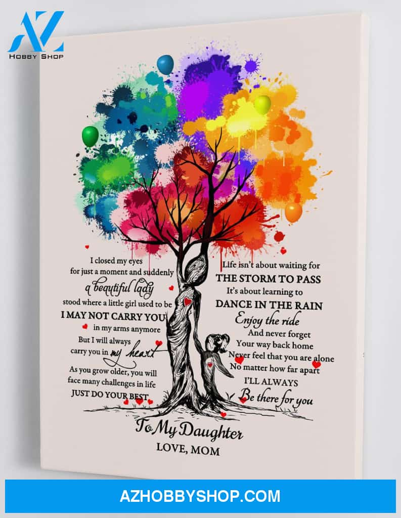 Gift For Daughter - From Mom - Framed Canvas MD138