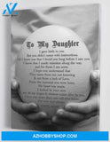 Gift For Daughter from Mom - Open Cupped Hands - Framed Canvas MD097