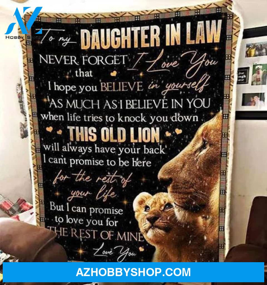 Gift For Daughter-In Law Blanket, Never Forget That I Love You