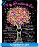 Gift For Daughter-in-law, To My Daughter In Law Colorful Tree Thanks For The Love You Show Me - Love From Mom