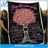 Gift For Daughter In Law, To My Daughter In Law Thanks For The Love You Blanket Gift For Mother In Law