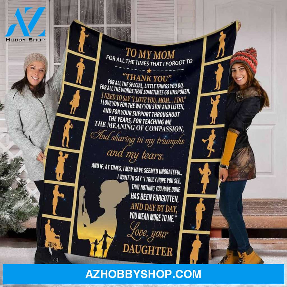 Gift For Father Blanket, Nurse Mom I Love You, Mom... I Do