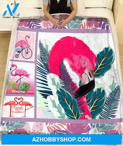 Gift For Flamingo Lover Fleece Blanket