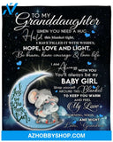 Gift For Granddaughter Blanket, Blanketify When You Need A Hug Hold This Blanket Tight Gift for Granddaughter From Grandma