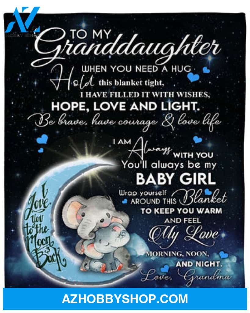 Gift For Granddaughter Blanket, Blanketify When You Need A Hug Hold This Blanket Tight Gift for Granddaughter From Grandma