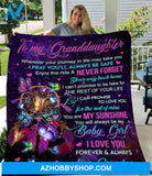 Gift For Granddaughter Blanket, Butterfly Dream Catcher To My Granddaughter You Are My Sunshine You Will Always Be My Baby Girl