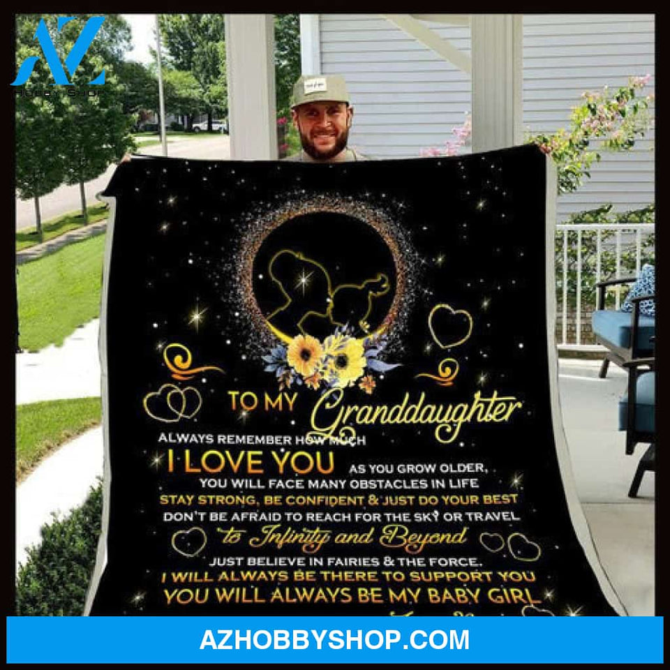 Gift For Granddaughter Blanket, To My Granddaughter Always Remember How Much I love You - Love From Nana
