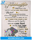 Gift For Granddaughter Blanket, To My Granddaughter I Love You Forever And Always Fleece Blanket