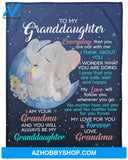 Gift For Granddaughter Blanket, To My Granddaughter My Love For You Is Forever Fleece Blanket