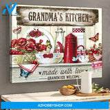 Gift for Grandma Grandma's Kitchen Made With Love Home Decor Horizontal Canvas