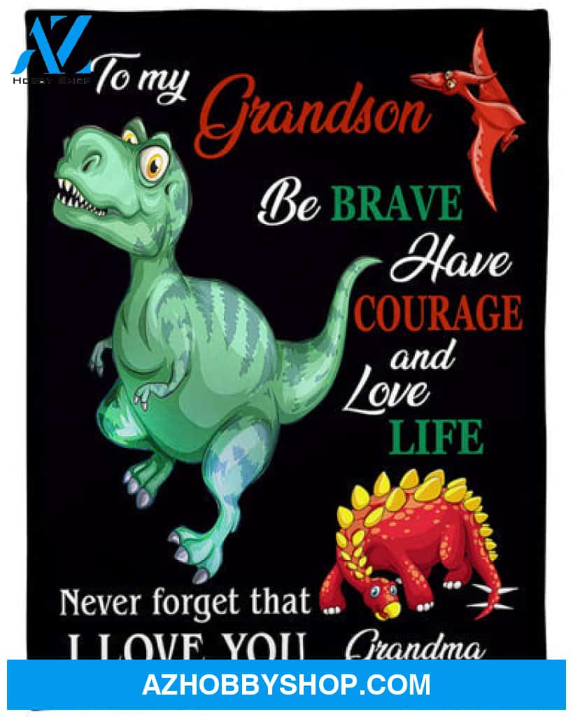 Gift For Grandson Blanket, To My Grandson Never Forget That I Love You Fleece Blanket