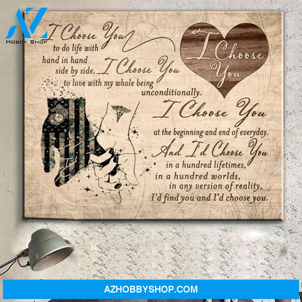Gift For Her For Him Soldier Love Nurse Couple Canvas