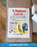 Gift For Husband Blanket, To My Husband I Love You To The Moon And Back - Love From Wife, Birthday Gift Home Decor Bedding Couch Sofa Soft