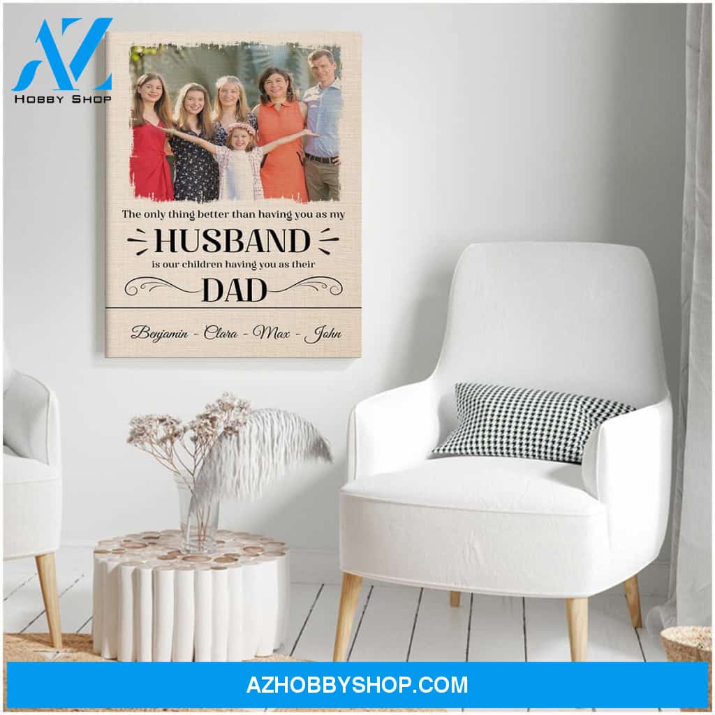 Gift for husband dad - Personalized Canvas