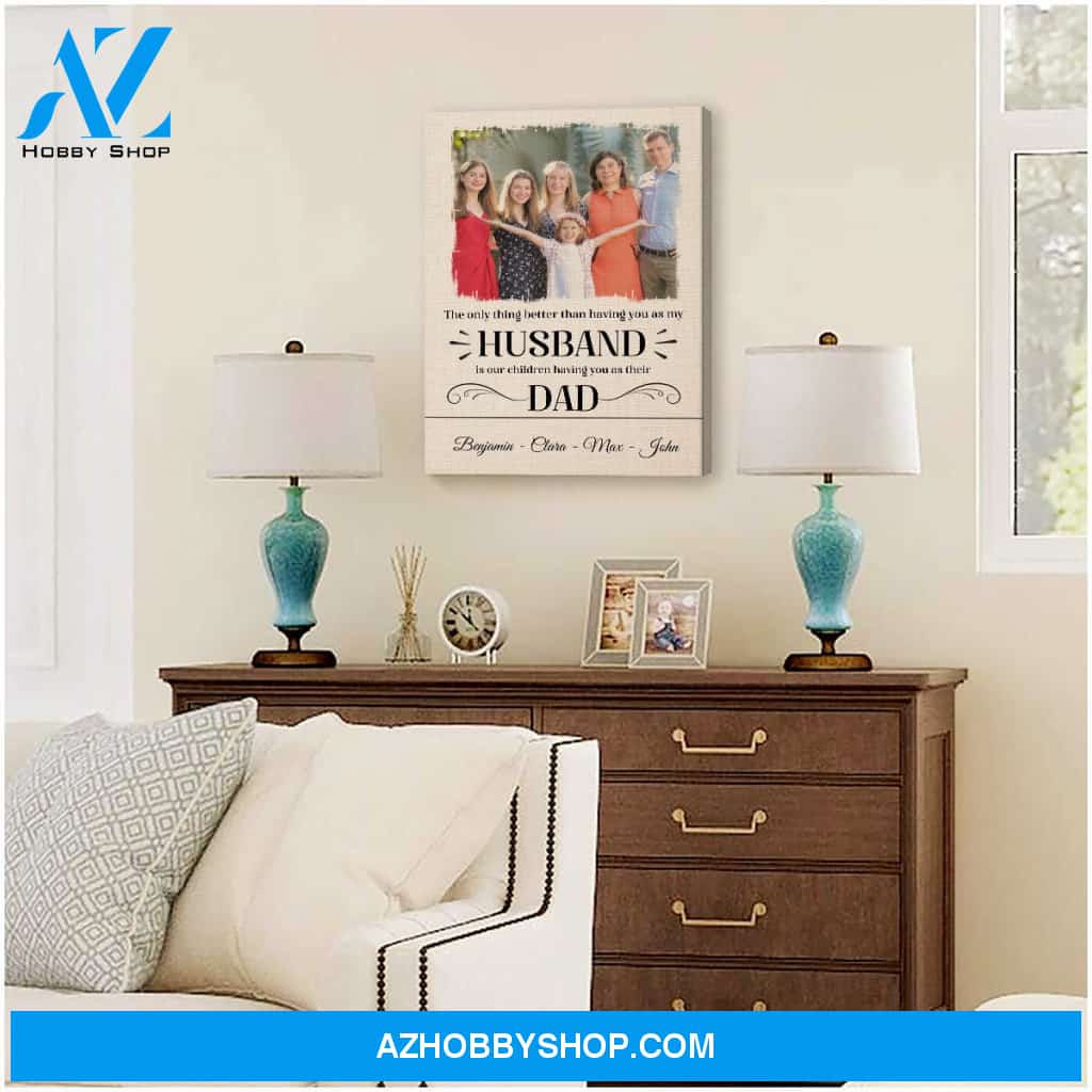 Gift for husband dad - Personalized Canvas