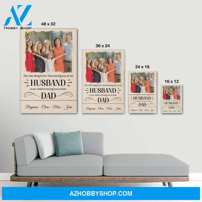 Gift for husband dad - Personalized Canvas