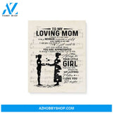 Gift for Mom from daughter Mom and daughter gift Sheet Music Canvas