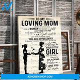 Gift for Mom from daughter Mom and daughter gift Sheet Music Canvas