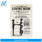 Gift for Mom from daughter Mom and daughter gift Sheet Music Canvas