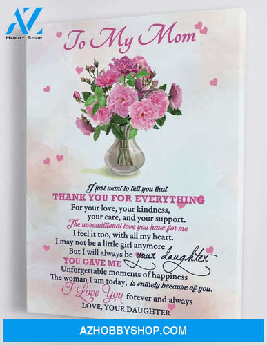 Gift For Mom - From Daughter - Framed Canvas DM008