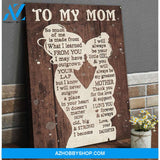 Gift For Mom From Daughter I Learned Canvas