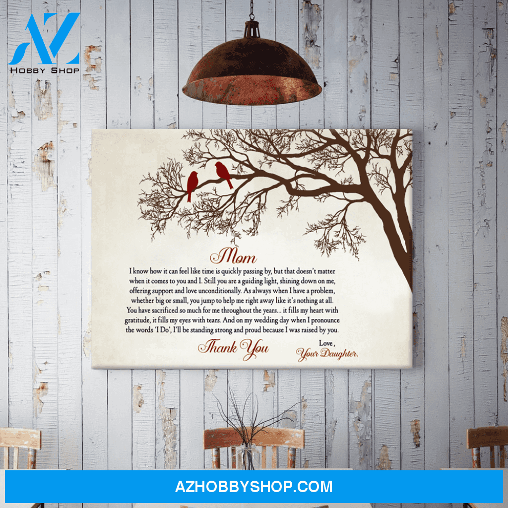 Gift For Mom From Daughter I Was Raised By You Poster