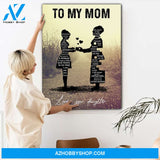 Gift For Mom From Daughter Raise A Child Canvas