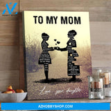 Gift For Mom From Daughter Raise A Child Canvas